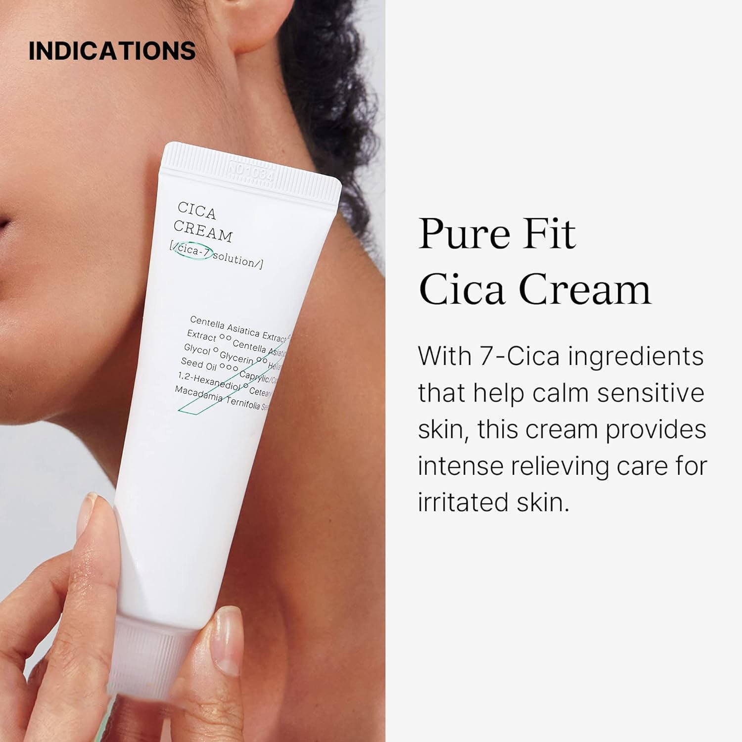 50ml Korea Cosmetic Wholesale Moisturize whiten Centella Moisturizer COSX Pure Fit Cica Cream Face Cream