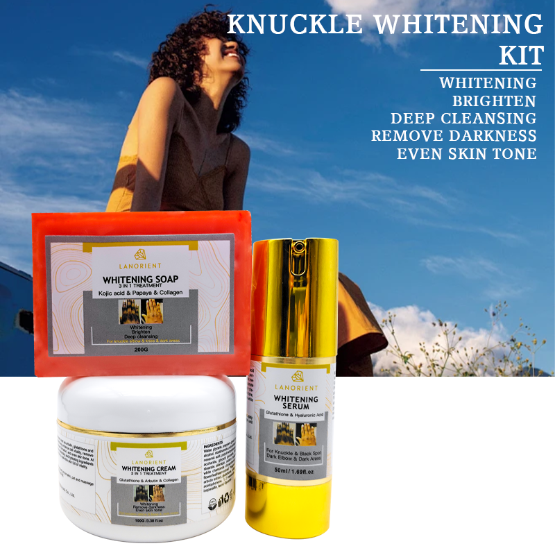 L-Glutathione Whitening Skin Care Serum Deep Cleansing Exfoliating Face Kojic Soap Moisturizing Face Cream Retinol Skin Care Set