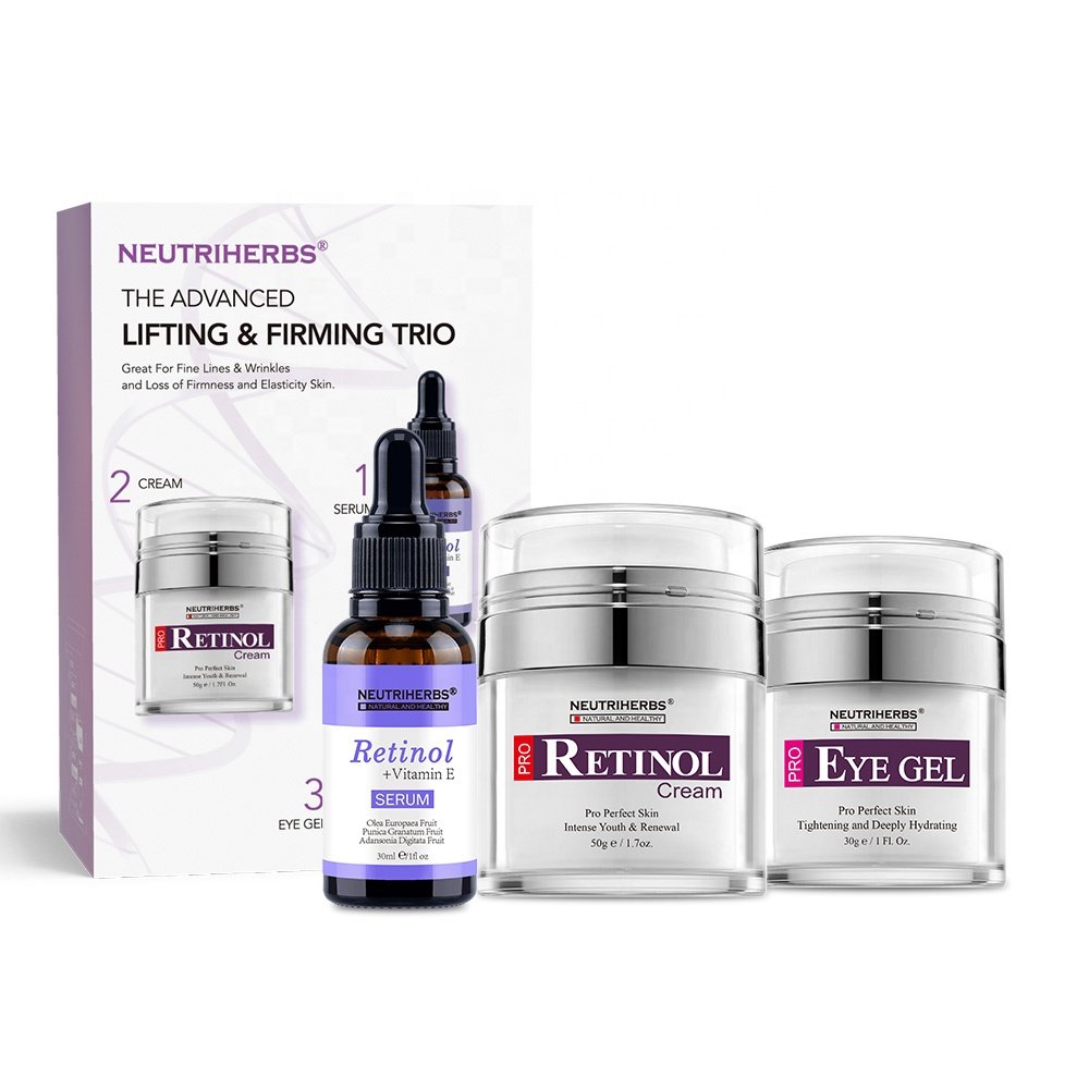 Neutriherbs Skin Care Set Gift Skin Care Vegan Retinol Serum Cream For Man And Woman