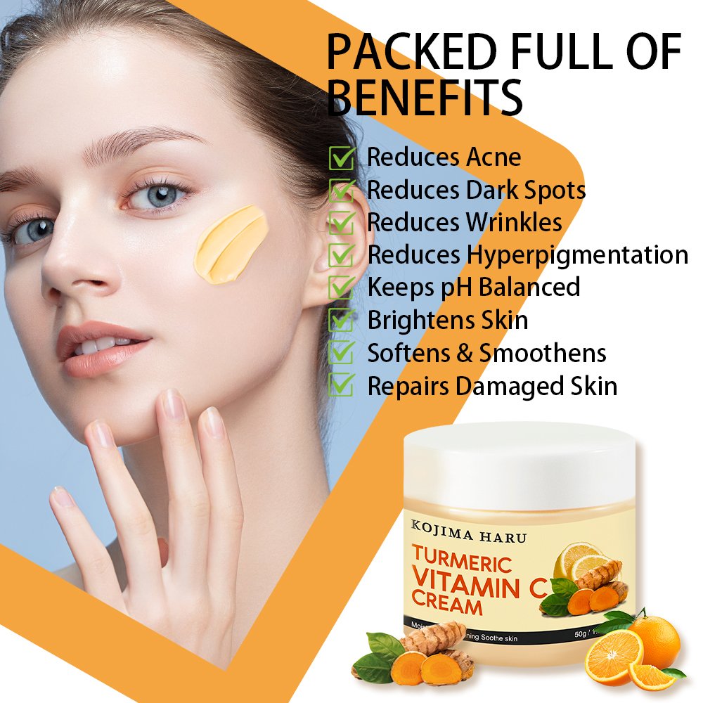 OEM New Face Cream Private Label Face Acne Cream Gutaderme Whitening Skin Turmeric Vitamin C Cream For Men & Women