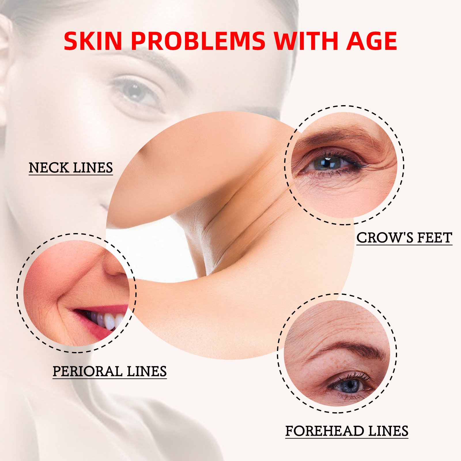 Hot West&Month Firming Lifting Fine Lines Repairing Brightening Whitening Instant Anti wrinkle face cream