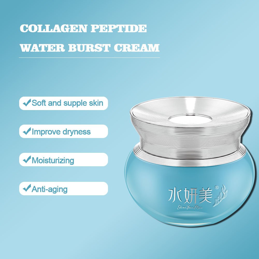 Collagen Hyaluronic Acid Hydrating Water Gel Facial Cream Hydrating Moisturizers Face Cream for Dry Skin Improve Dryness