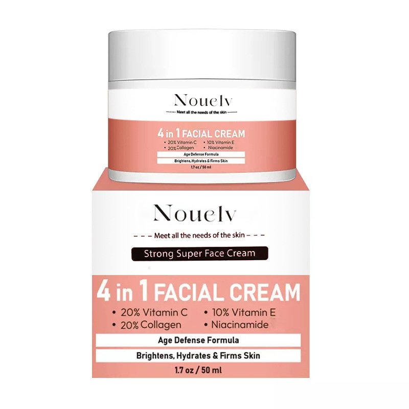 Hot Selling Customize 4 in 1 Facial Cream 50ml Face Antiwrinkle Anti-aging Whitening Shrink pores Moisturizer Cream
