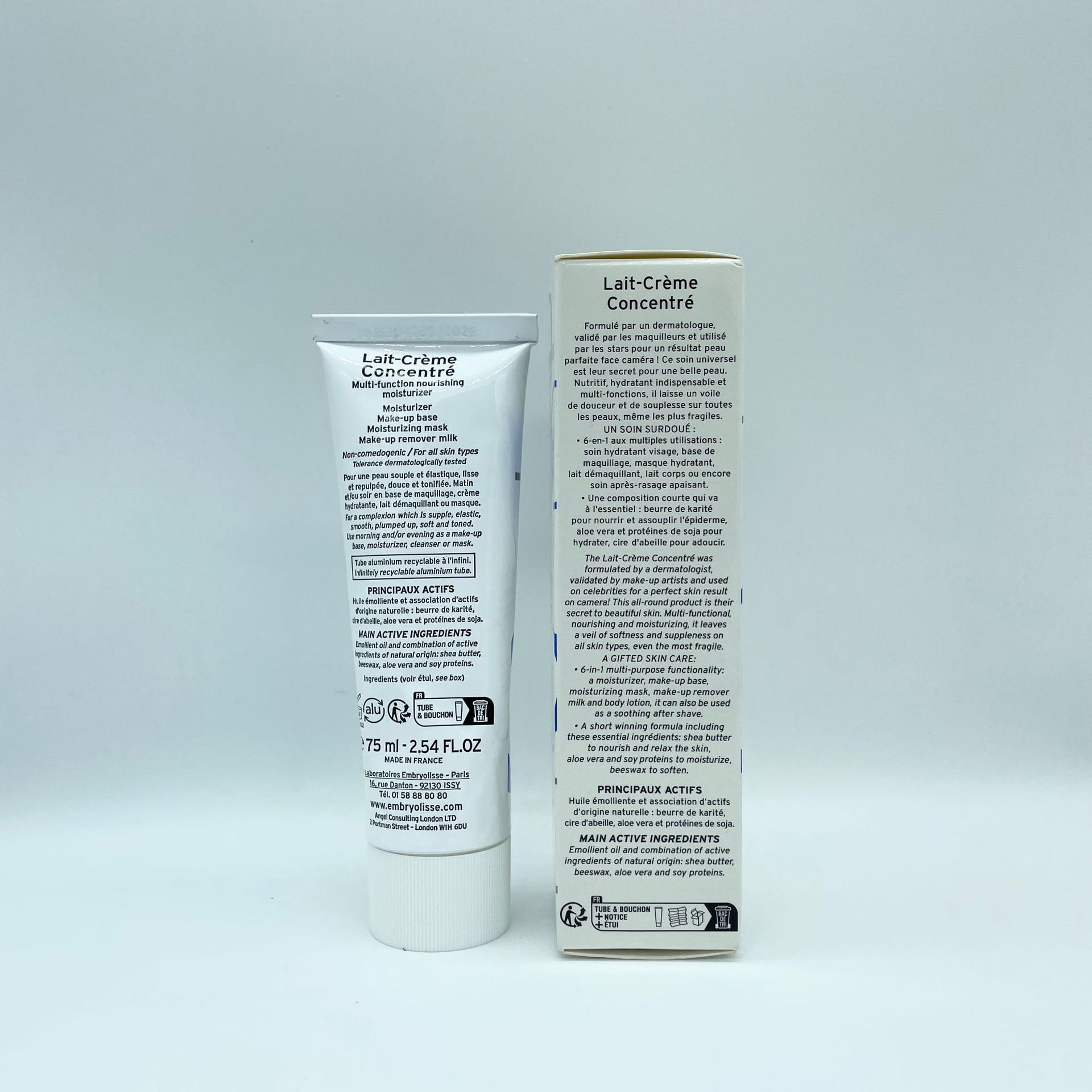 75ml All Skin Types Face Cream Makeup Primer Cream for Daily Skincare Face Moisturizer Embryo lisse Lait-Creme Concentre