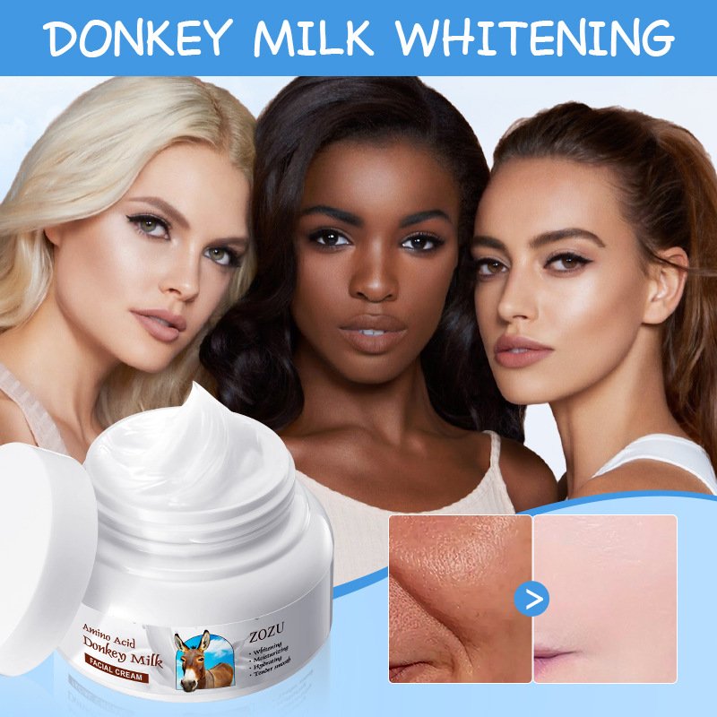 Skin brightening moisturizing and moisturizing cream donkey milk whitening face cream