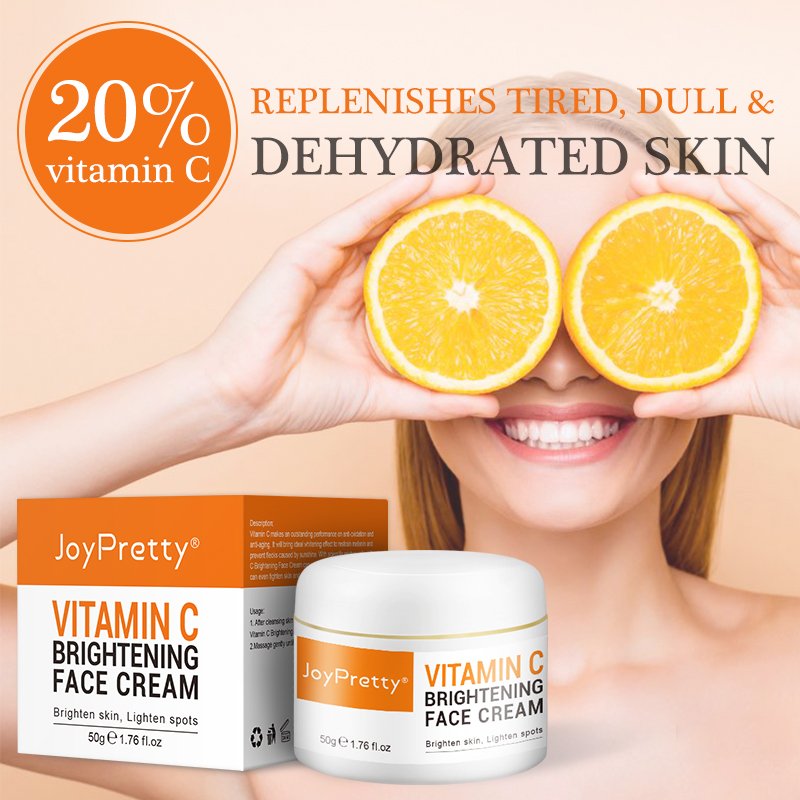 Wholesale Vitamin C face cream organic Smoothing Anti Aging Wrinkle Whitening Dark Spot Remover Facial Cream