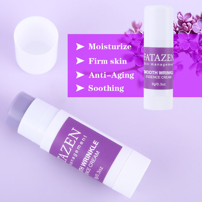 FATAZEN Smooth Wrinkle Essence Cream Fine lines Moisturizing Moisturizer Herbal OEM Face Cream Stick Wrinkle Cream
