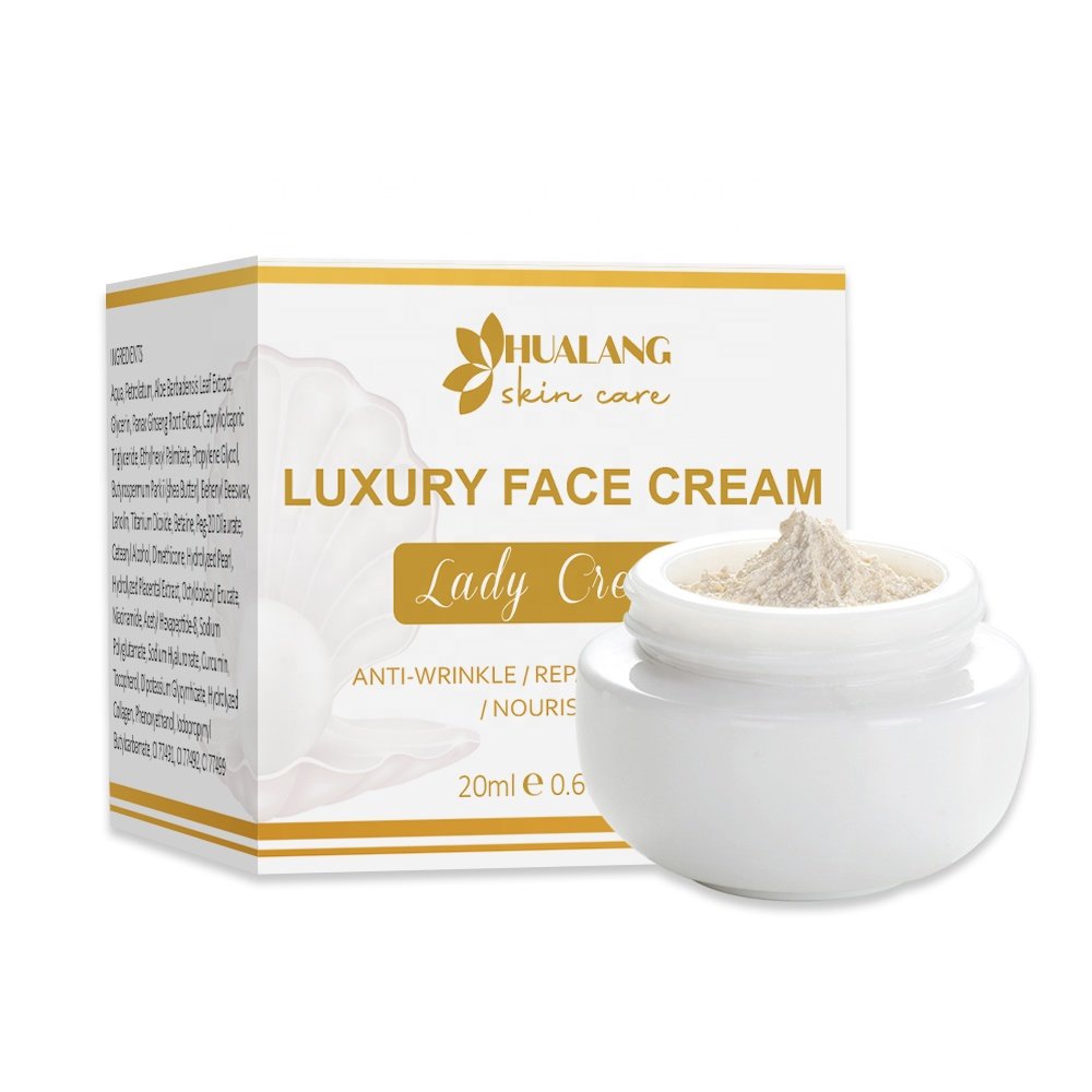 Custom Private Label Whitening Nourishing Anti Wrinkle Pearl Noble Lady Fair Face Cream Golden Pearl Face Whitening Cream