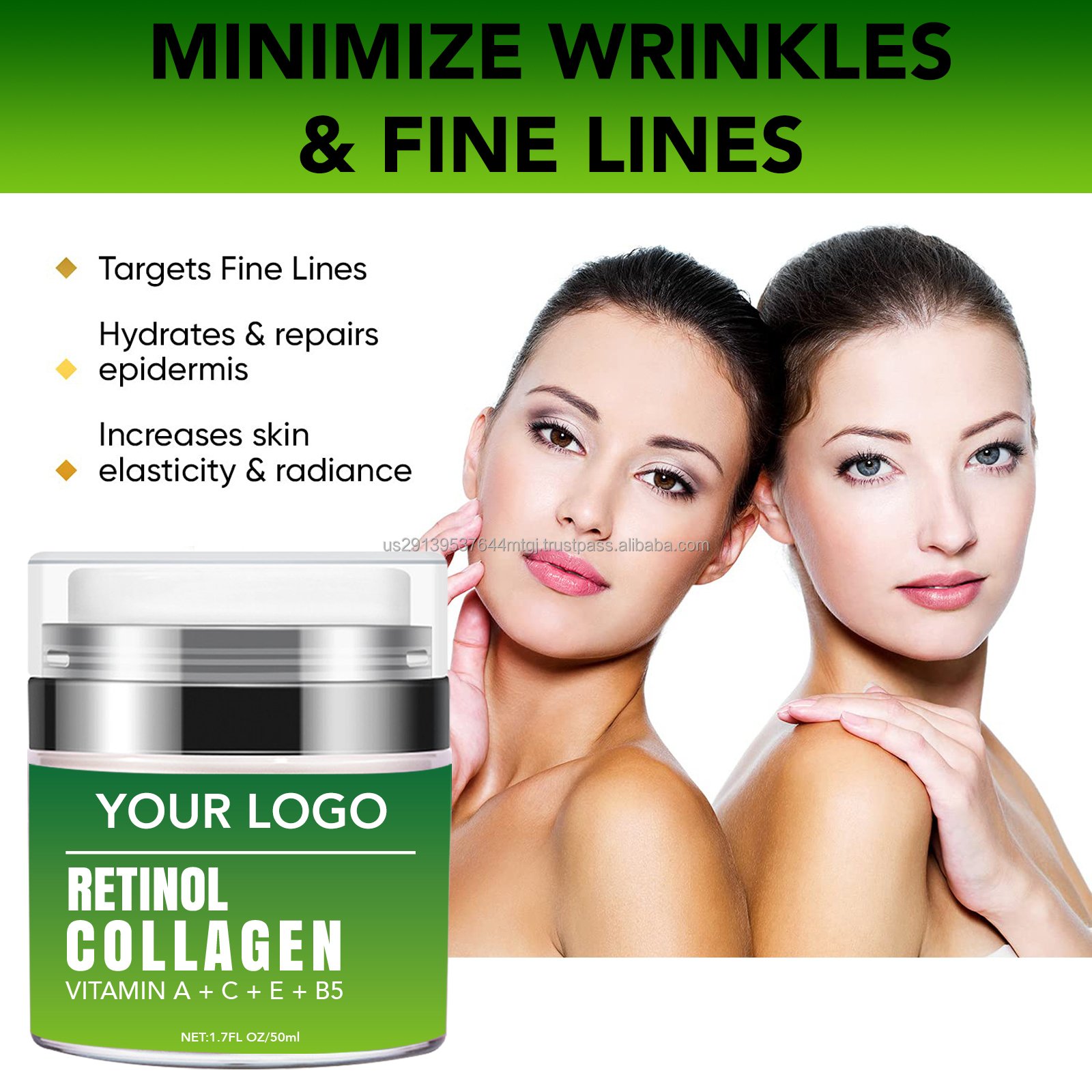 Wholesale Facial Cream Facial Bleaching Organic Facial Cream and Diy Logo Retinol Face Cream