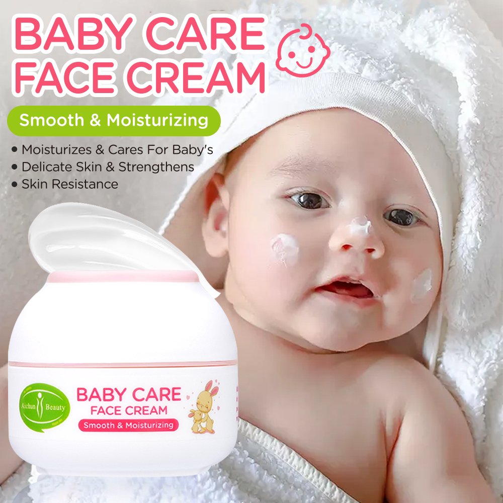Natural Baby Moisturizing Facial Cream Coconut Oil Dry Skin Moisturizing Smoothing Mild Cream Baby's Skin Care Face Cream