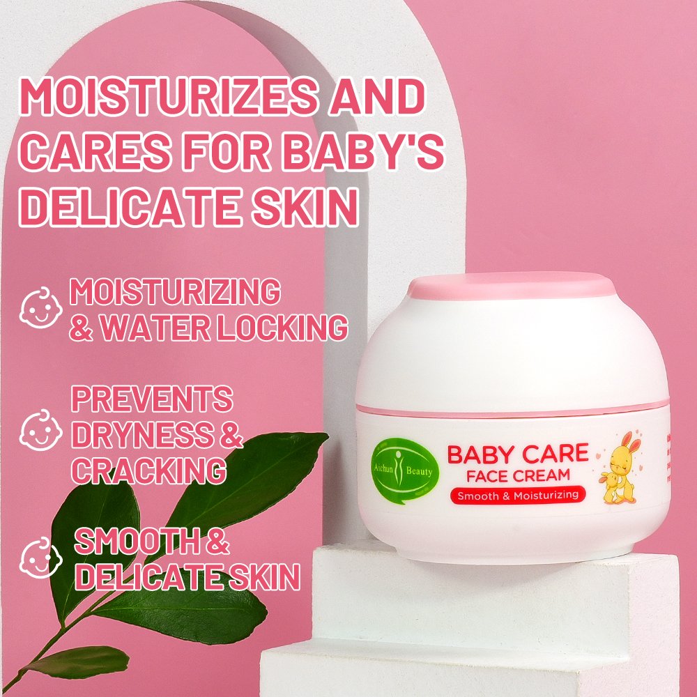 Natural Baby Moisturizing Facial Cream Coconut Oil Dry Skin Moisturizing Smoothing Mild Cream Baby's Skin Care Face Cream