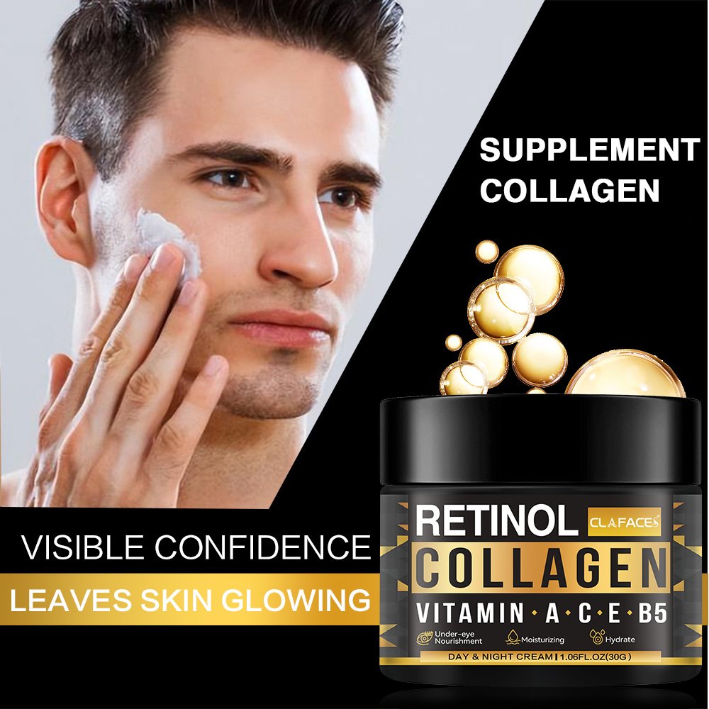 Retinol Cream Moisturizing Anti-wrinkle Aging Improve Skin Tone Vitamin C Day and Night Man Face Cream
