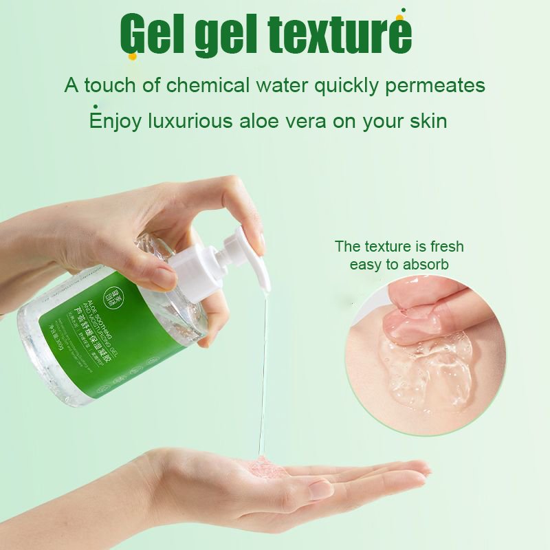 Wholesale soothing moisturizing face cream Repairing Skin Anti Acne 300g large capacity Natural Aloe Vera Gel