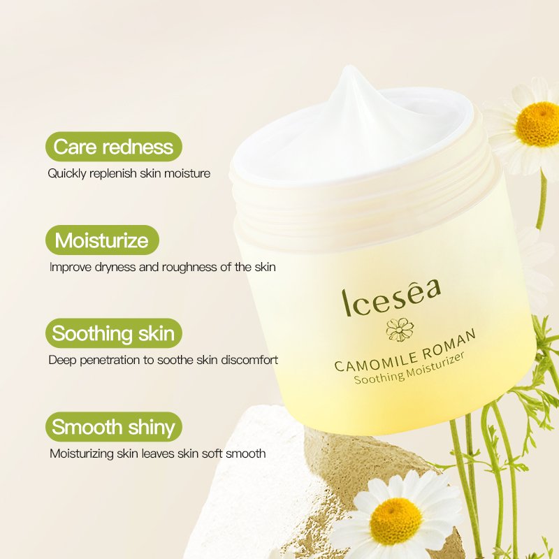 Private label Skin care products icesea moisture camomile roman Sensitive skin is soothed face cream face facial skin care cream