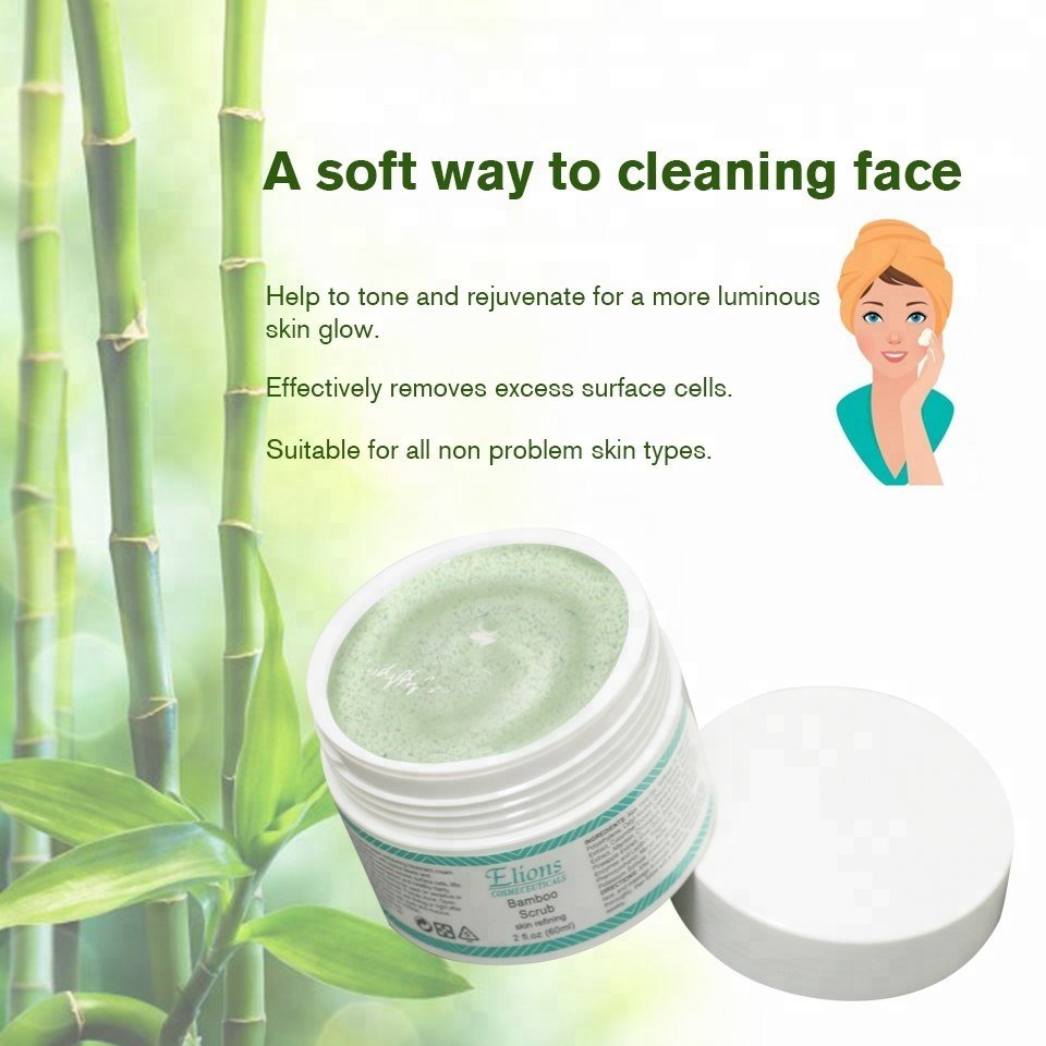 Private Label Bamboo Skin Exfoliator Whitening Fruit Pineapple Papaya Enzymes Face Body Dead Skin Scrub Cream for Oily Dry Skin