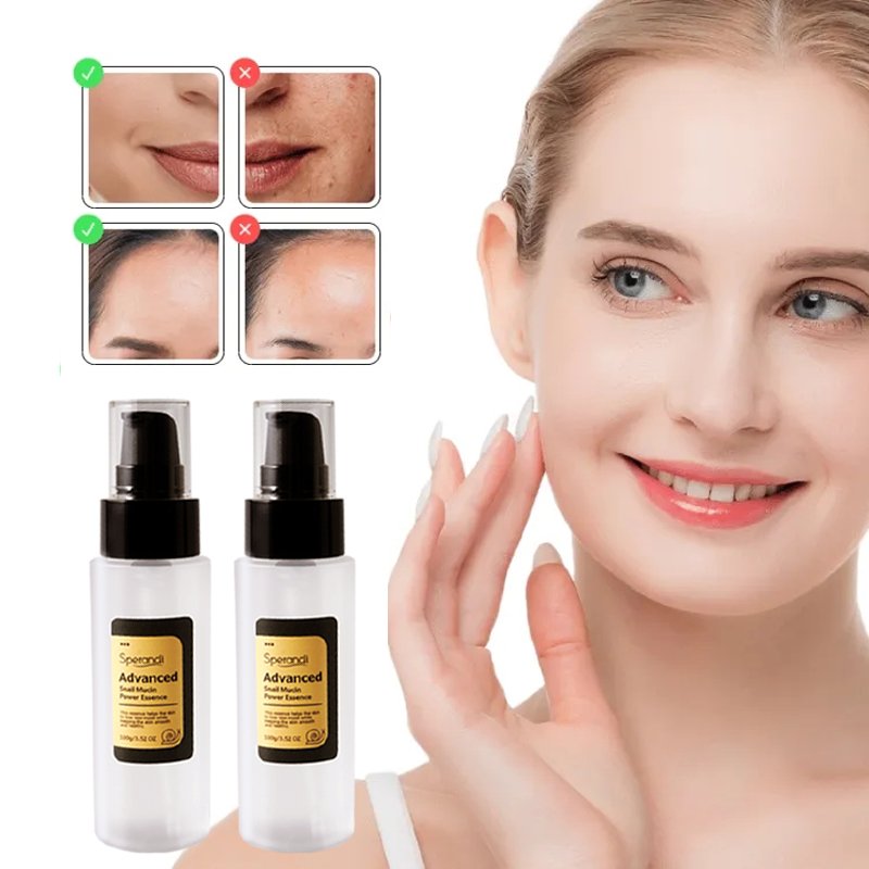 Chinese Suppliers 96% Organic Snail Mucin Hyaluronic Acid Glowing Spots Wrinkles Improve Whitening Snail Skin Care Face Serum