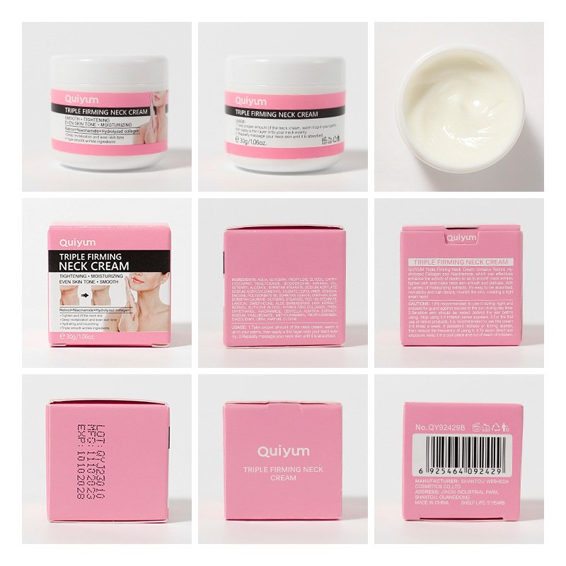 Neck Cream Face Cream 30g Neck Treatment Smoothing wrinkles, moisturizing and brightening skin tone