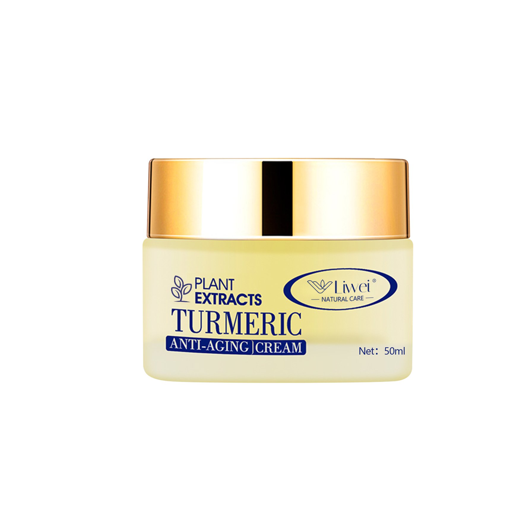 Turmeric Face Cream Turmeric Whitening Moisturizer Herbal Face Cream Natural Wholesale Private Label White Light Yellow Adults