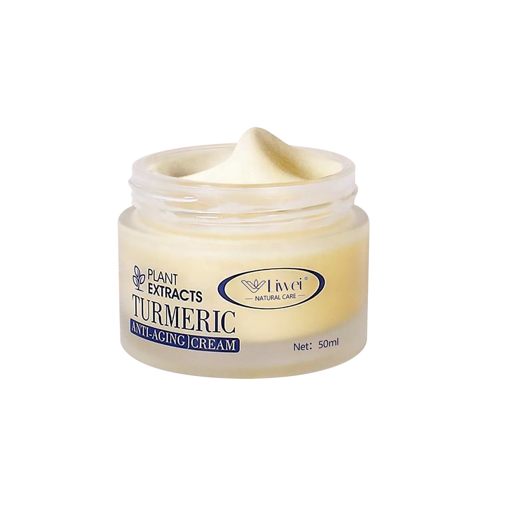 Turmeric Face Cream Turmeric Whitening Moisturizer Herbal Face Cream Natural Wholesale Private Label White Light Yellow Adults