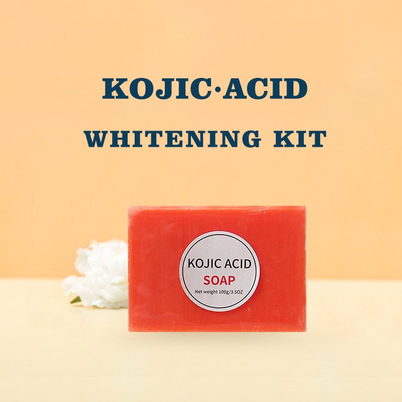 3-piece set of Kojic Acid Body Cream Handmade Soap