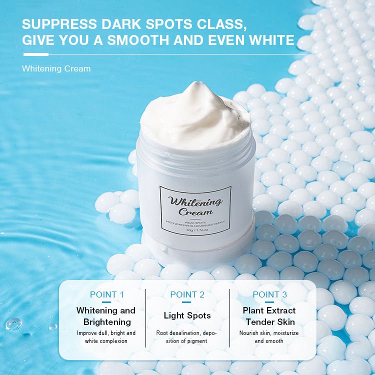 2022 Best Korean Private Label Organic Vegan Face Skin Whitening Cream