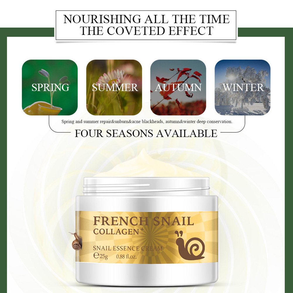 Snail Face Cream Hyaluronic Acid Cream Anti-aging Remove Eye Bag Lifting Firming Fine Lines Facial Skin Care cosmetics Dropship