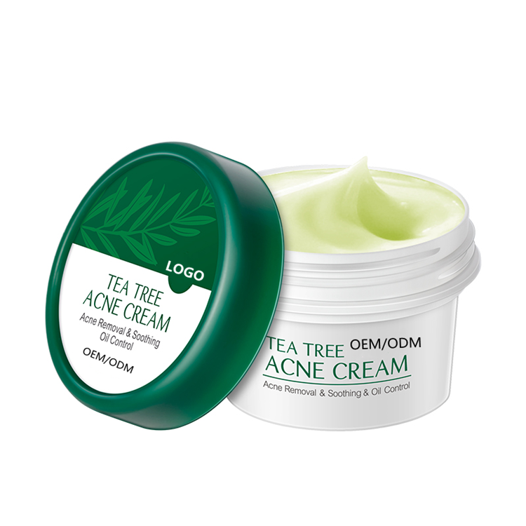 OEM ODM natural face care scars treatment tea tree oil acne face cream for women