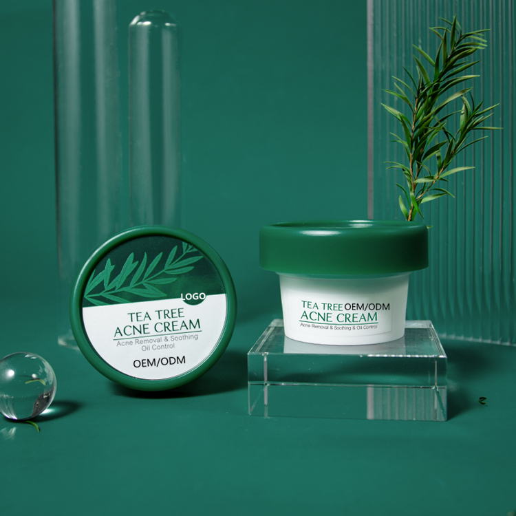 OEM ODM natural face care scars treatment tea tree oil acne face cream for women