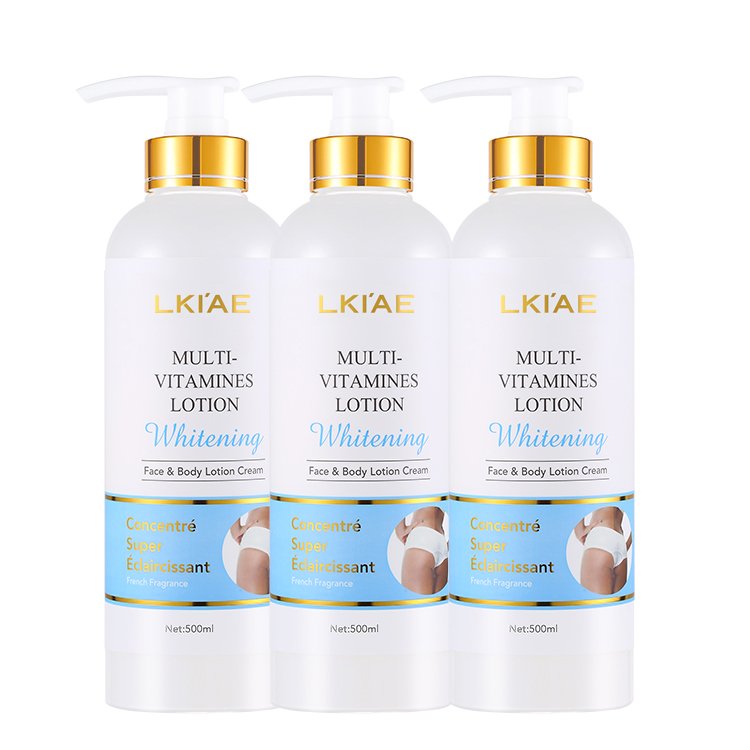 Multi-Vitamin Ingredient Vitamin C Private Label Cream Strong Bleaching Brightening Natural Whitening Body Lotion For Black Skin