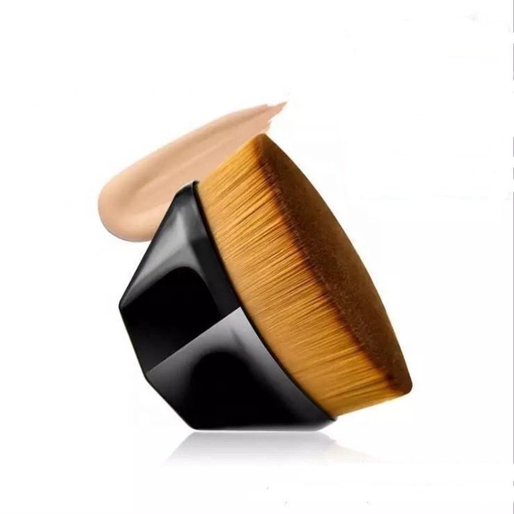 Hot Selling Beauty Black 55 Magic Single Foundation Brush Flat BB Cream Kabuki Makeup Foundation Brush