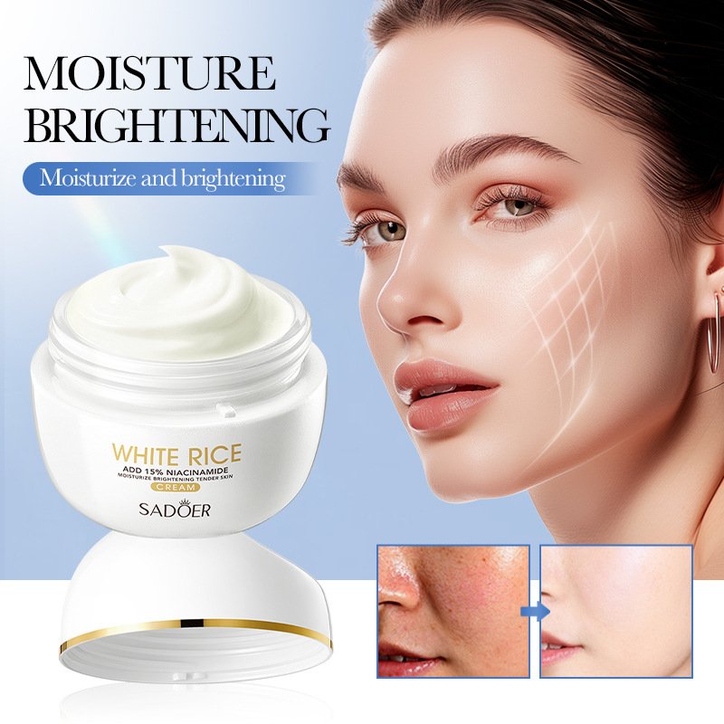 White rice nicotinamide skin brightening delicate anti wrinkle skin repairing face cream