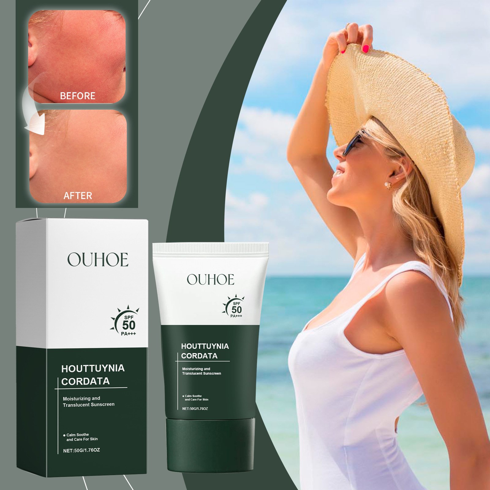 Hot Sale Private Label Korean Natural Organic Sunscreen Lotion Face And Body Sunscreen Waterproof Wholesale