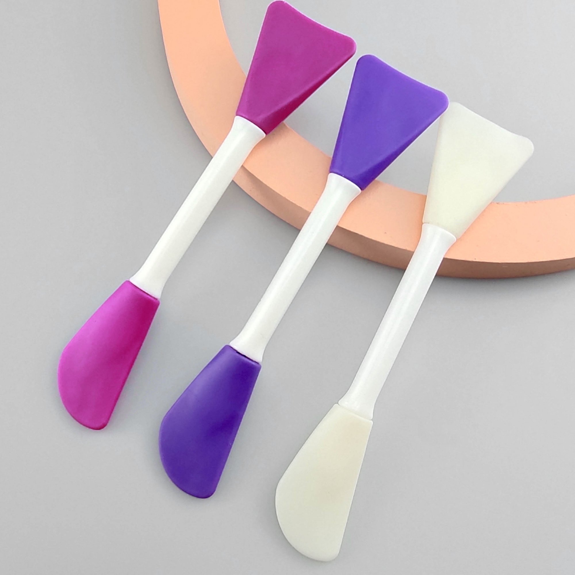 Spatula Plastic Makeup Tools For Face Cream Plastic Cosmetic Scoop Face Cream Silicone Spatula Cosmetic Facial Cream Spoon