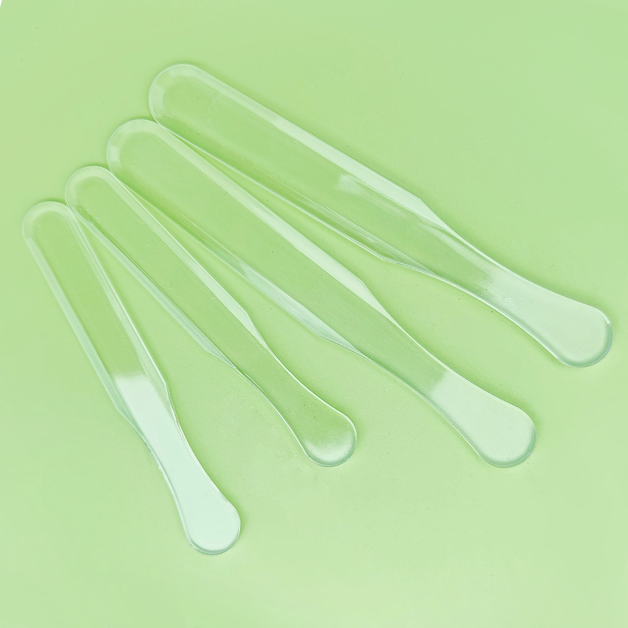 Spatula Plastic Makeup Tools For Face Cream Plastic Cosmetic Scoop Face Cream Silicone Spatula Cosmetic Facial Cream Spoon