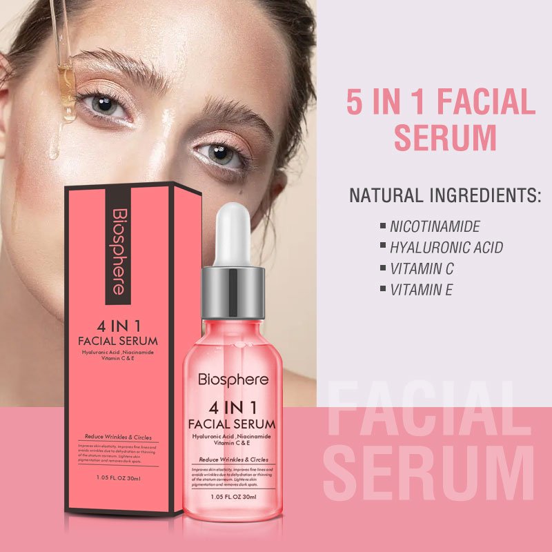 HALAL Private Label 4 IN 1Korean Vitamin C Niacinamide Whitening Anti Aging Skin Care Serum for Face
