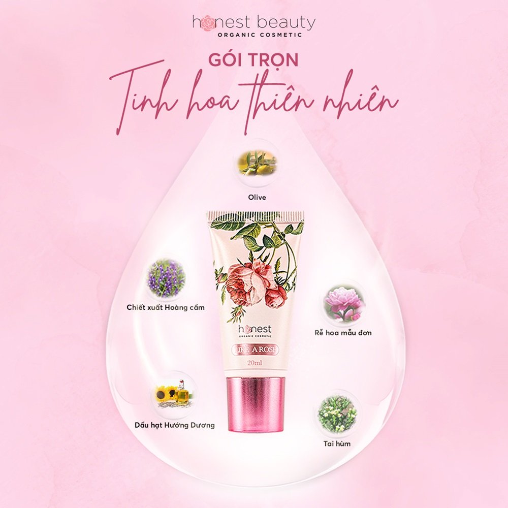All Day Usage Skin Soothing 20ml Anti-inflammatory Honest Beauty Like A Rose Prevents Aging Process Face Cream