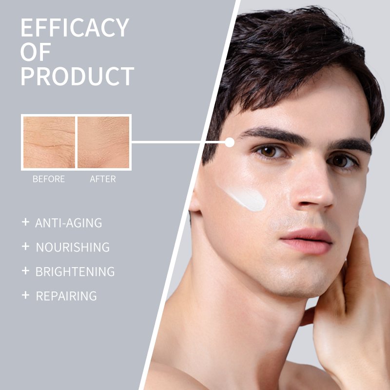 Halal Men Facial Moisturizer Face Cream Skin Care Moisturizing Hemp Cream Retinol Wrinkle Organic Face Cream For Dark Spots