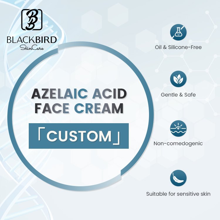 Private Label 5% 10% Azelaic Acid Brightening Facial Cream Lightening Whitening Moisturizing Anti Aging Beauty Face Cream Lotion