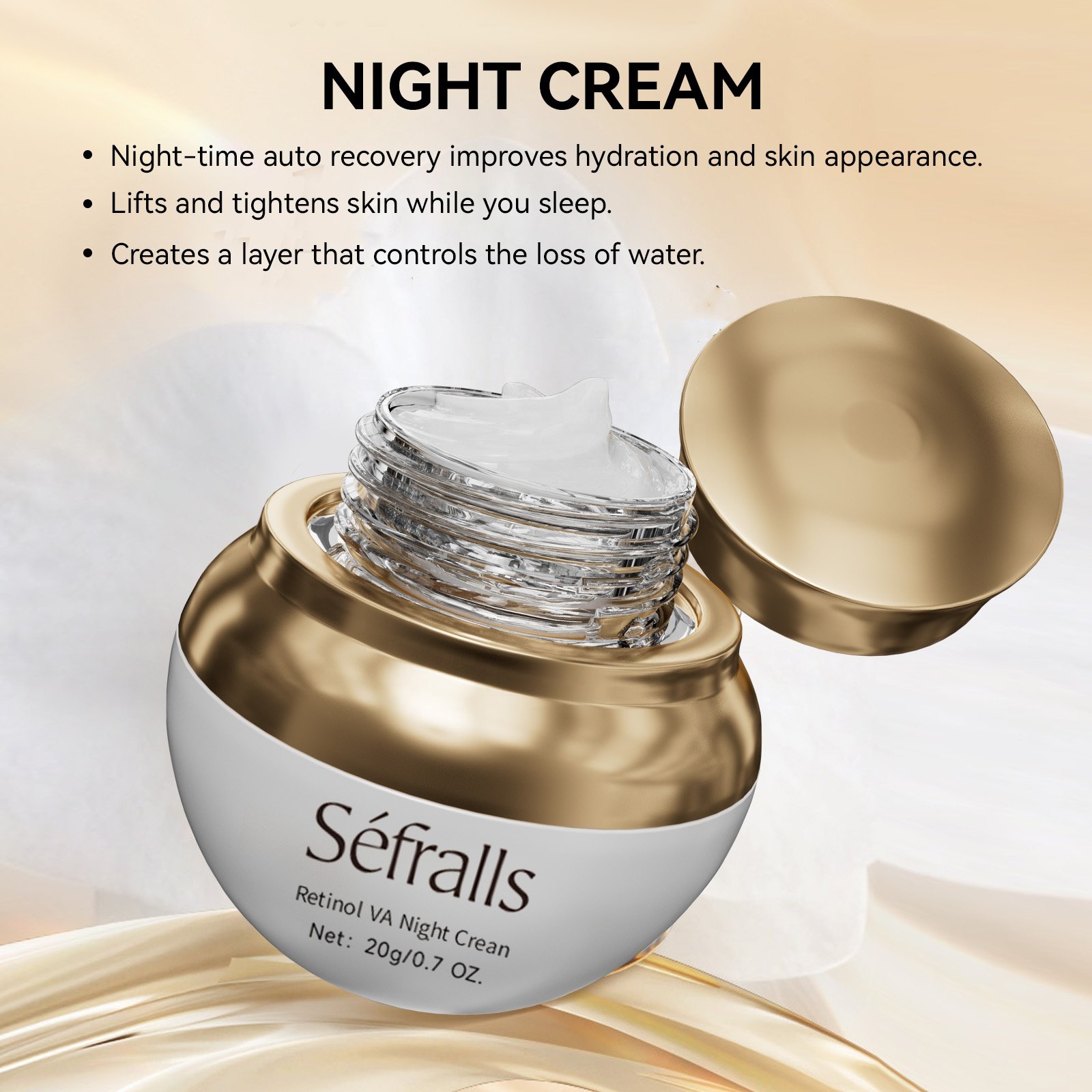 VA facial retinol cream oem odm face cream & lotion skin care products Nourishing Herbal Silicone-Free