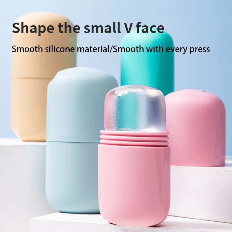 Ice Face Roller Massager De-Puff Eye Bags Migraine Pain Reduction Reusable Massage Silicone Ice Mold Skin Care