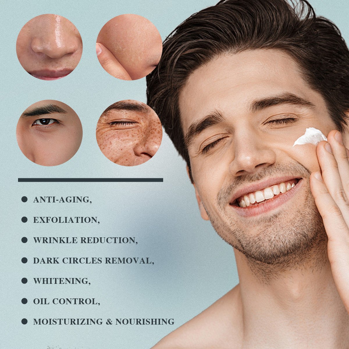 Private Label Day Night Facial Skincare Lightening Anti Aging Wrinkle Whitening Moisturizing Retinol Collagen Men Face Cream