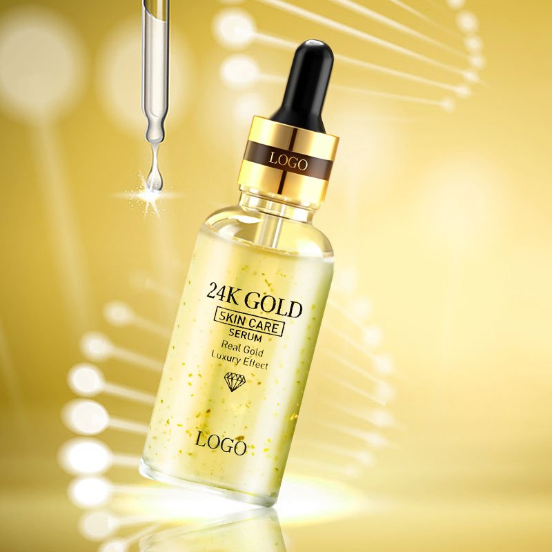 TIKTOK Skin Care Anti Aging 24k gold Serum Whitening Vitamin C Serum facial moisturizing skin whitening 24k pure gold serum