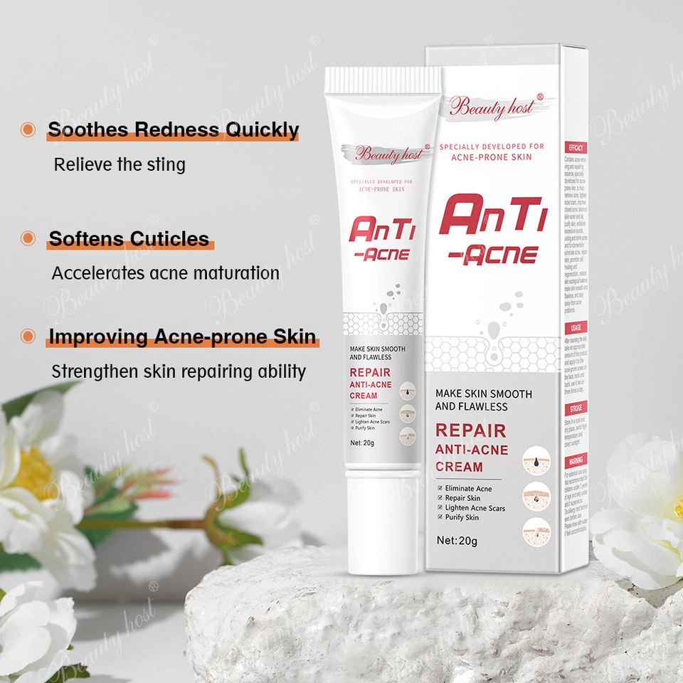 Skin Care Anti Acne Face Cream Natural Organic Private Label Most Effective Pimple Acne Removal Deep Repairing Face Cream
