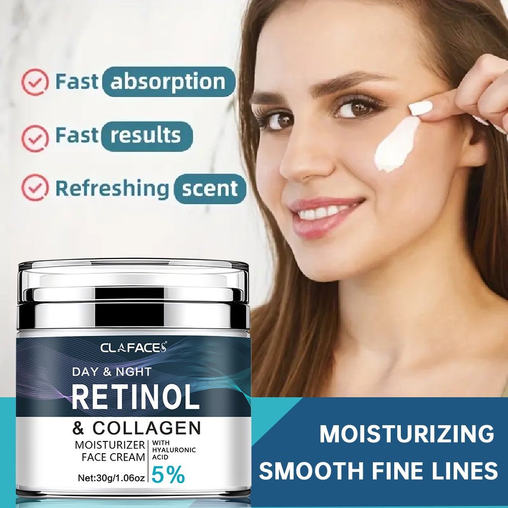 100% Natural Moisturizing Whitening Anti-aging Fade Spots Retinol Collagen Face Cream