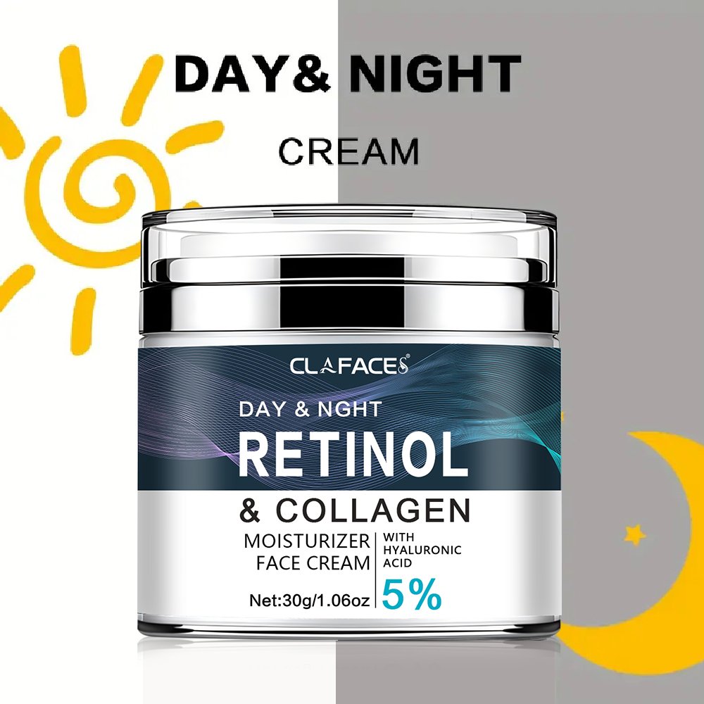 100% Natural Moisturizing Whitening Anti-aging Fade Spots Retinol Collagen Face Cream