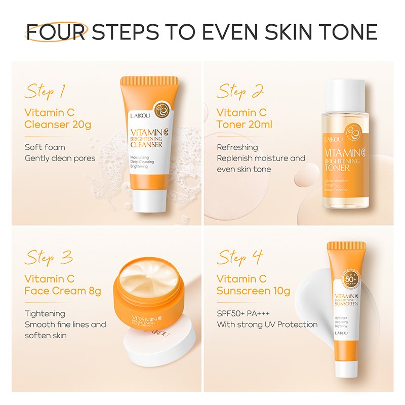 Unisex Niacinamide Glow Toner Skin Care Serum Face Cream for Adult Whitening OEM/ODM Sets Supplied with Sodium Hyaluronate