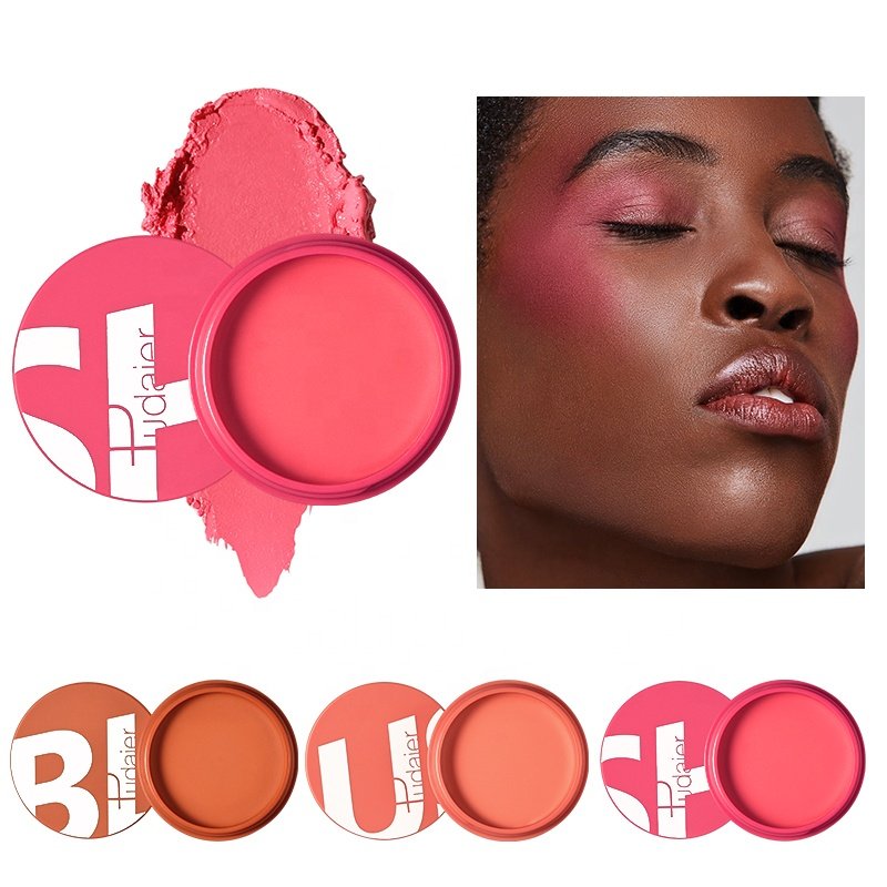 Pudaier Hot Selling High Pigment Face Makeup 9 Colors Blush Cream Private Label Blusher Waterproof sweatproof Blusher wholesale