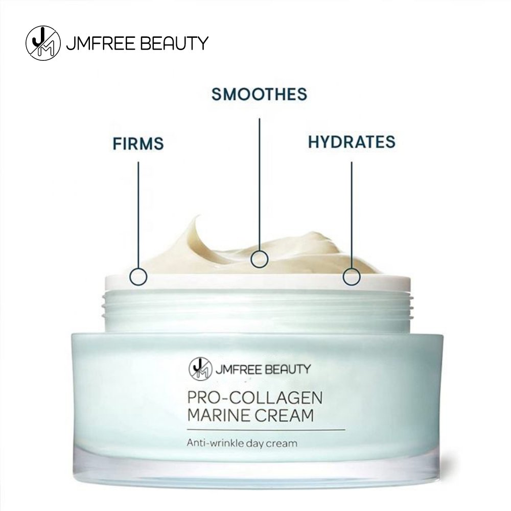 JMFREE Private Label Organic Vegan Nourishing Smooth Collagen Marine Cream Anti Aging Day Face Cream