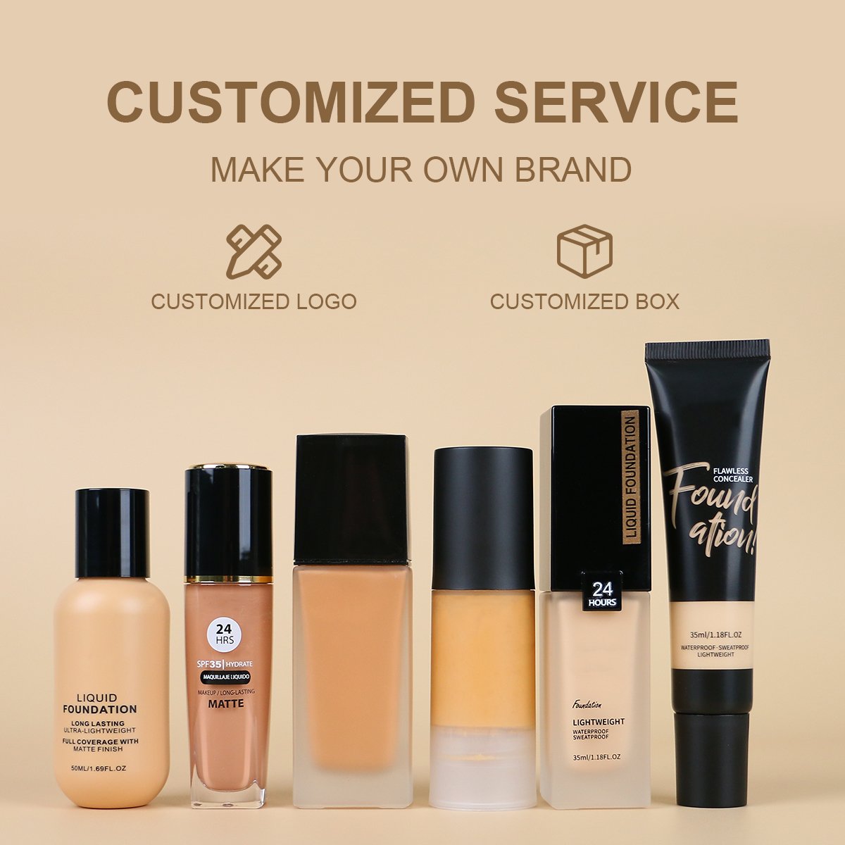 long lasting high quality make up cream private label full coverage waterproof and matte makeup liquid foundation