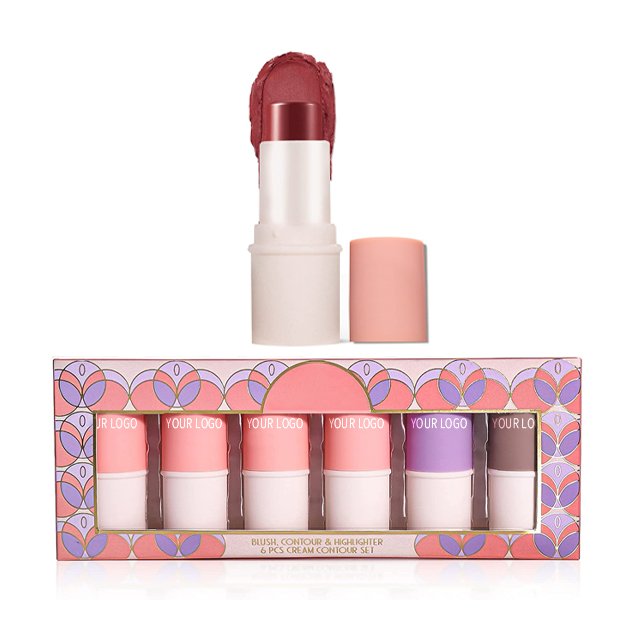 Creat Your Own Logo Waterproof Blush Makeup Pink Blusher Highlighter Contour Cream Blush Private Label Blush Stick
